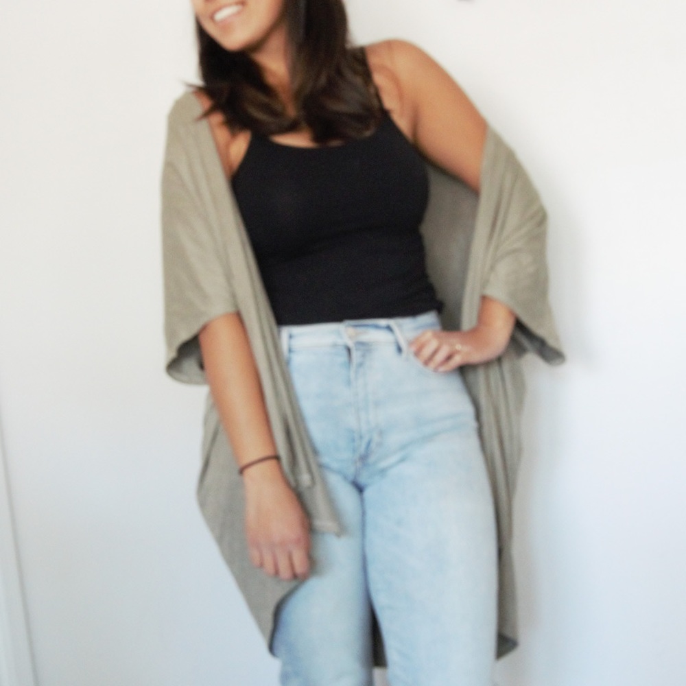 Faux Suede Shawl